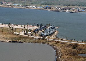 Seawolf Park damage following Ike