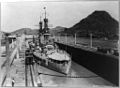 Arizona transits the Panama Canal in 1921