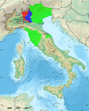 Convention of Alessandria map