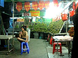 Durian stall