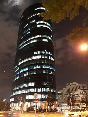 Israeli space agency night view