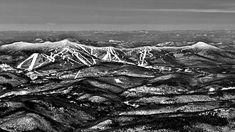 Aerial view of Killington resort looking West