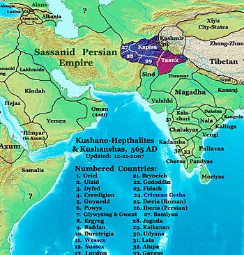 Kushanshas-Hepthalites 565ad