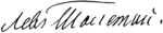 Leo Tolstoy signature.svg