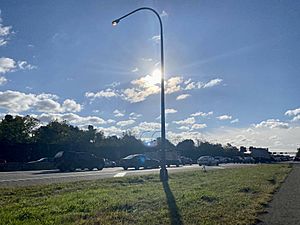 Long Island Expressway at Exit 38, East Hills, Long Island, New York October 11, 2021 B