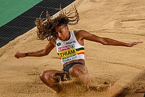 Nafissatou Thiam at 2023 European Indoor Championships