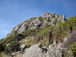 The Monument with rockfall