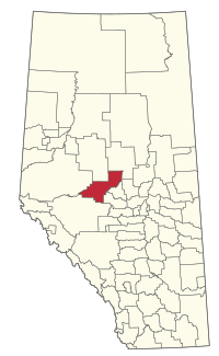 Location within Alberta