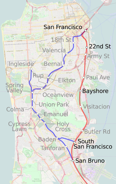 Bayshore Cutoff map