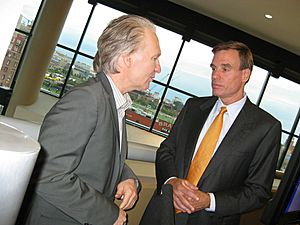 Bill Maher and Mark Warner