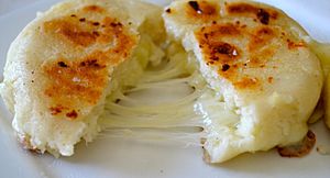 Colombian Arepas with cheese 