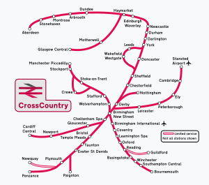 CrossCountry network.svg