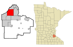 Location within Dakota County and Minnesota