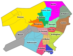 Districts of damascus english