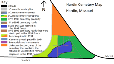 Hardin Cemetery Map