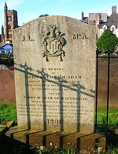 John Loudoun McAdam's Gravestone, Moffat