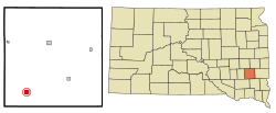 Location in McCook County and the state of South Dakota