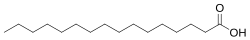 Palmitic acid.svg