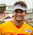 Patrick Mahomes military appreciation2018 (cropped)