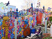 Randyland Outside Fence Mural