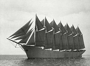 Schooner 'Thomas W. Lawson' 1902-1907a