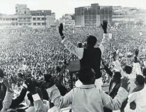 Sheikh Mujibur Rahman 1970 meeting