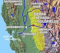 Sierra Gold Rush map