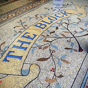 The Block mosaic floor