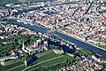 Wuerzburg mit Festung Marienberg Luftansicht 20160813