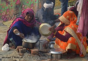 2019 Feb 04 - Kumbh Mela - Cooking