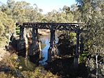 Ancien pont ferroviaire sur le Murrumbidgee à Gundagai.JPG