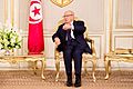 Beji Caid el Sebsi at the Presidential Palace