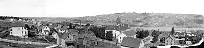 Houghton, Michigan panorama c1900