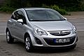 Opel Corsa 1.4 ecoFLEX Satellite (D, Facelift) – Frontansicht, 31. Juli 2012, Heiligenhaus