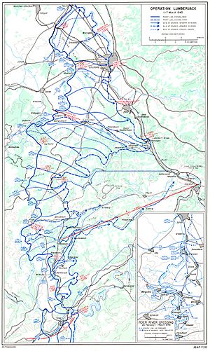 Operation Lumberjack map