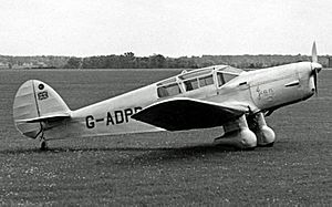 Percival P.3 Gull Six G-ADPR Baginton 19.06.54 edited-2