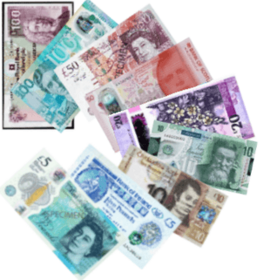 Pound sterling banknotes