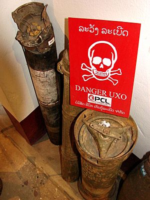 UXO Display - COPE Office - VIentiane - Laos