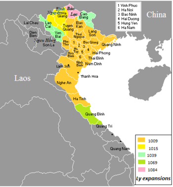      Early Lê's territory