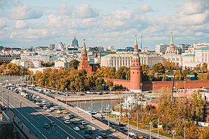 Московский Кремль, вид с Дома на набережной