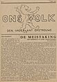 1943-10-07, Ons Volk, p001