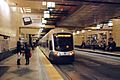 Airport-bound Link train at Westlake Station (2010)