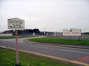 Coventry Airport gate 18f07