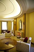 Eltham Palace - interior, view of Virginia Courtauld’s bedroom