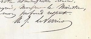 Leverrier signature