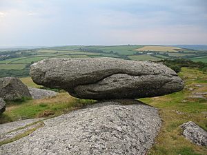 Logan Rock at Helman Tor - geograph.org.uk - 196582