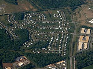 Aerial view of the Loudoun Valley Estates