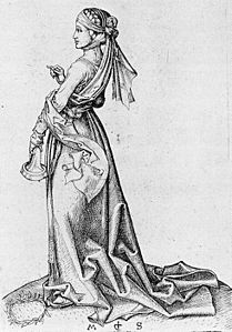 Martin Schongauer - The First Foolish Virgin - WGA21027