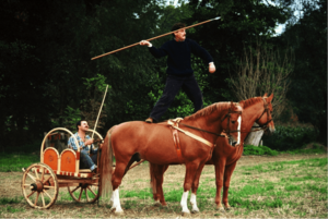 Nachgebauter keltischer Streitwagen