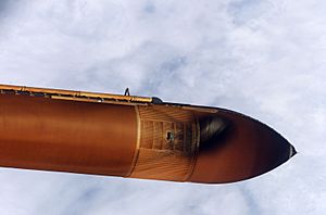 STS-114 external tank foam missing